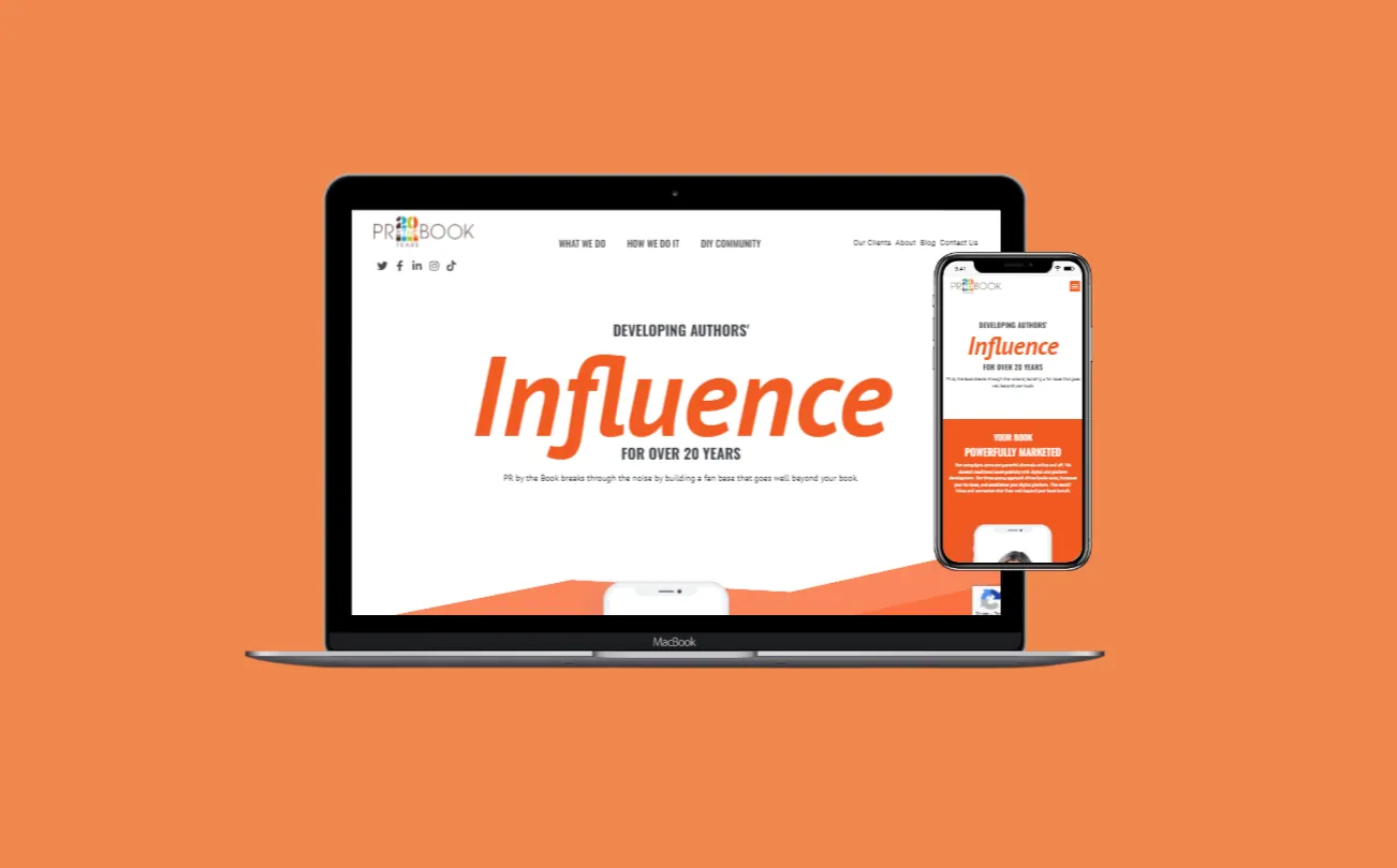 PR By The Book website design