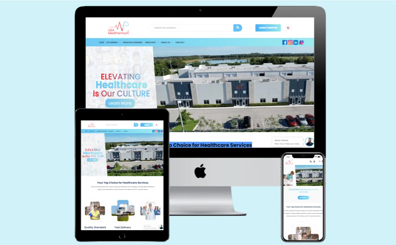 USA MedPremium website design